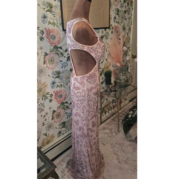 Lush by Jasz Couture Pink Embellished Long Pink Formal Gown - Picture 2 of 12